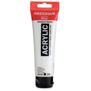 Amsterdam Standart Seri Akrilik Boya 120 ml Titanium White 105