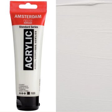 Amsterdam Standart Seri Akrilik Boya 120 ml Titanium White 105