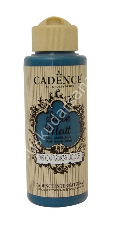 Cadence Style Matt Akrilik Boya 120ml 9062 Koyu turkuaz Dark Turquoise