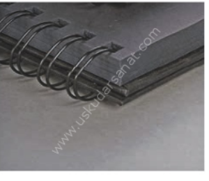 Clairefontaine Carbon Black Paper Noir A4 120gr 60 Yaprak Spiralli Çizim Blok