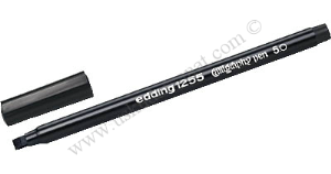 Edding 1255-Kaligrafi Kalemi 5.0mm Düz Kesik Siyah
