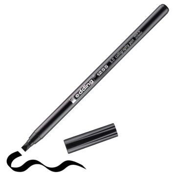 Edding 1255 Kaligrafi Kalemi 5 mm Düz Kesik Uç Black 001