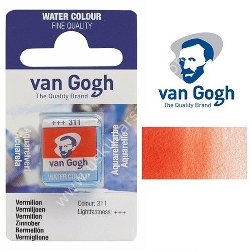 Talens Van Gogh Tablet Suluboya 1/2 Vermilion- 311