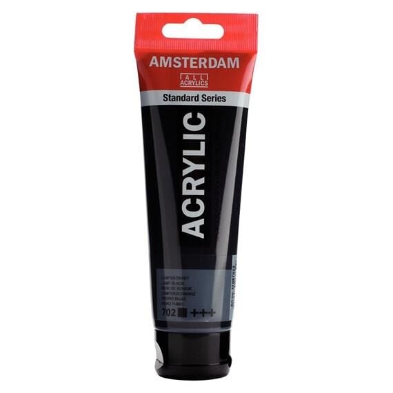 Amsterdam Akrilik Boya 120ml Tüp LAMP BLACK 702