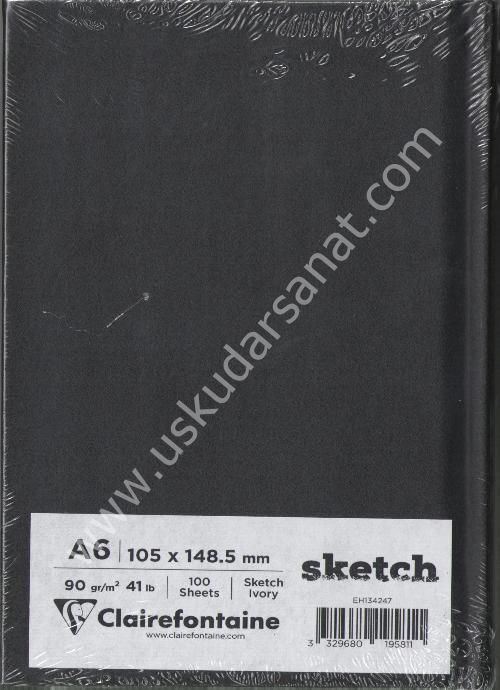 Clairefontaine Sketck A6 90gr 100 Yaprak Çizim Blok