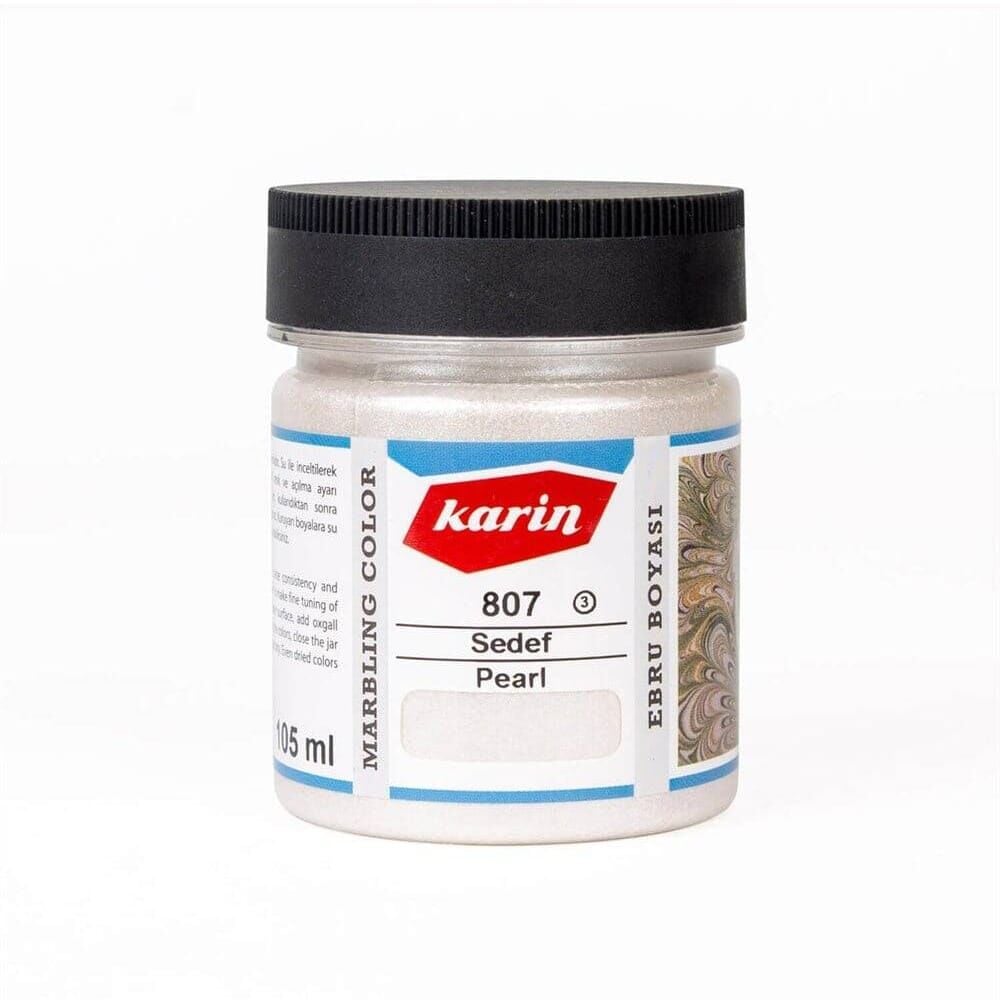 Karin Ezilmiş Geleneksel Ebru Boyası 105 ml 807 Sedef