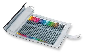 Staedtler 334 Pc20-9 Triplus Üçgen Fineliner Kalem Kilifli 0.3Mm 20' Li