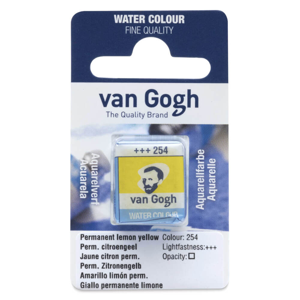 Van Gogh Yarım Tablet Suluboya Permanent Lemon Yellow (Primary) 254