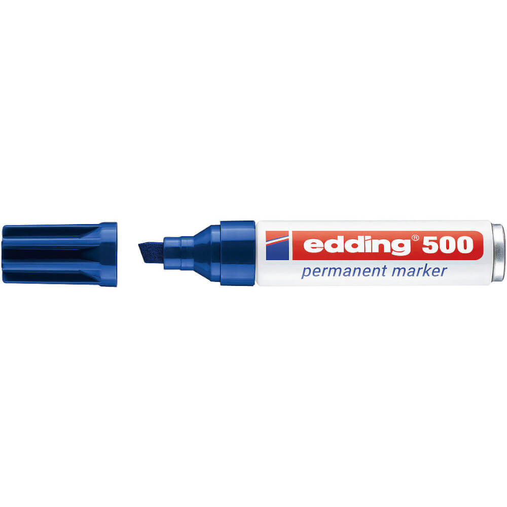 Edding 500 Yan Kesik Uç Permanent Marker 2 - 7 mm Mavi