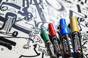 Pebeo 4Artist Yağlı Marker Markör Kalem Yuvarlak Uç 2mm 25 Beyaz