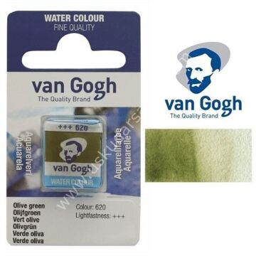 Talens Van Gogh Tablet Suluboya 1/2 Olive Green- 620