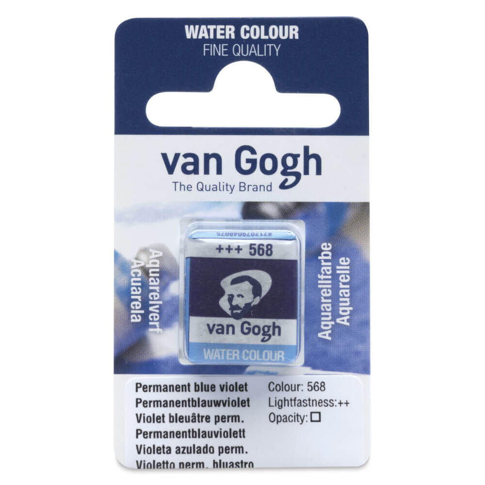 Van Gogh Yarım Tablet Suluboya Permanent Blue Violet 568