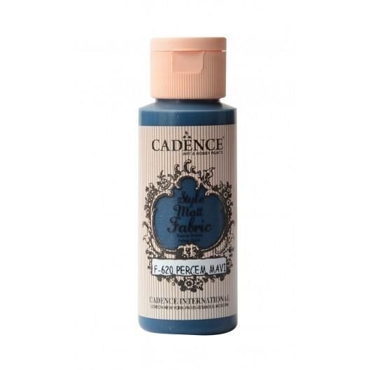 Cadence Sytle Matt Kumaş Boyası 59ml F-620 PERÇEM MAVİ