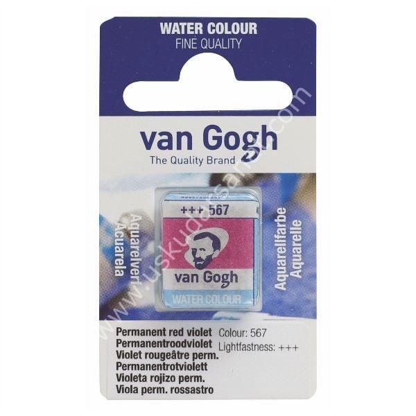 Talens Van Gogh Tablet Suluboya 1/2 Perm. red violet- 567