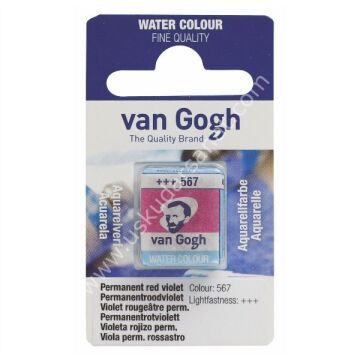 Talens Van Gogh Tablet Suluboya 1/2 Perm. red violet- 567