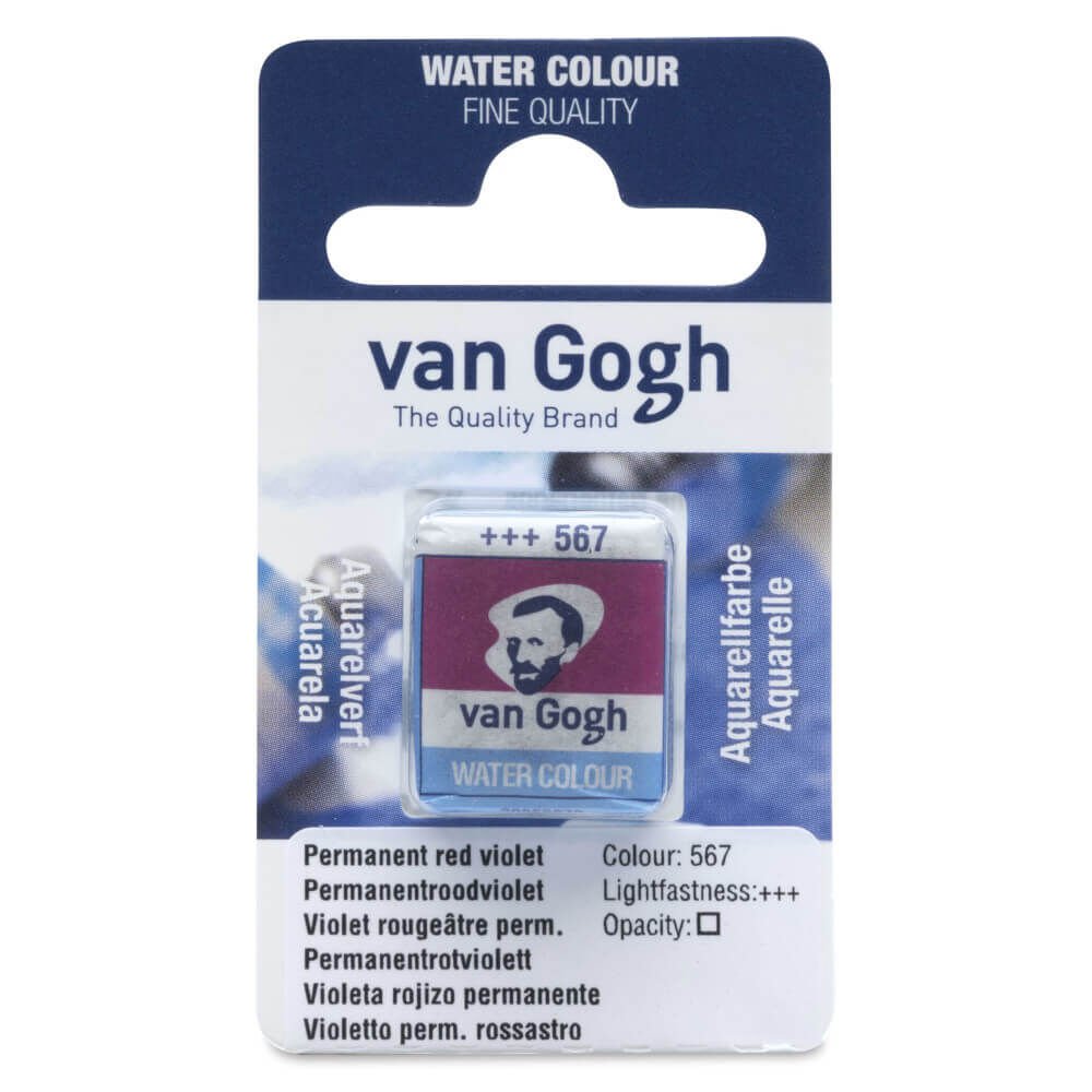 Van Gogh Yarım Tablet Suluboya Permanent Red Violet 567