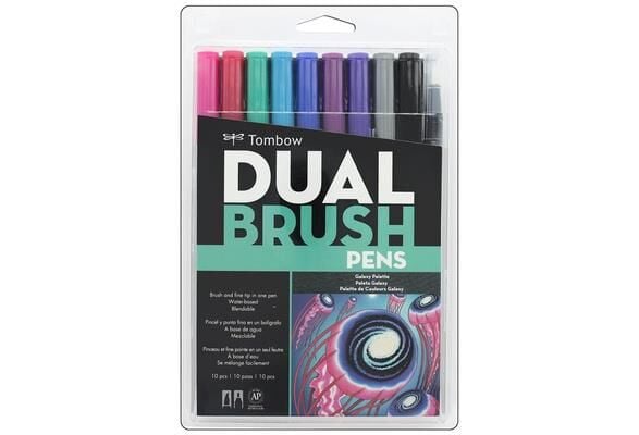TOMBOW DUAL BRUSH PEN GALAXY PALETTE 10'LU SET 56188