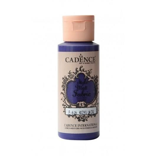 Cadence Sytle Matt Kumaş Boyası 59ml F-616 KOYU MOR