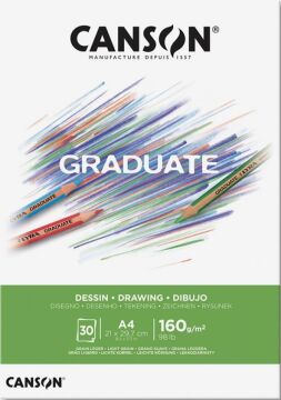 Canson Graduate Çizim Defteri 160gr A4 30 Yaprak