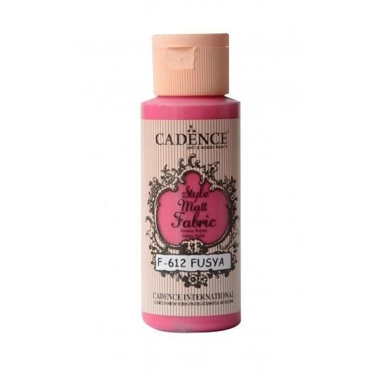 Cadence Sytle Matt Kumaş Boyası 59ml F-612 FUŞYA