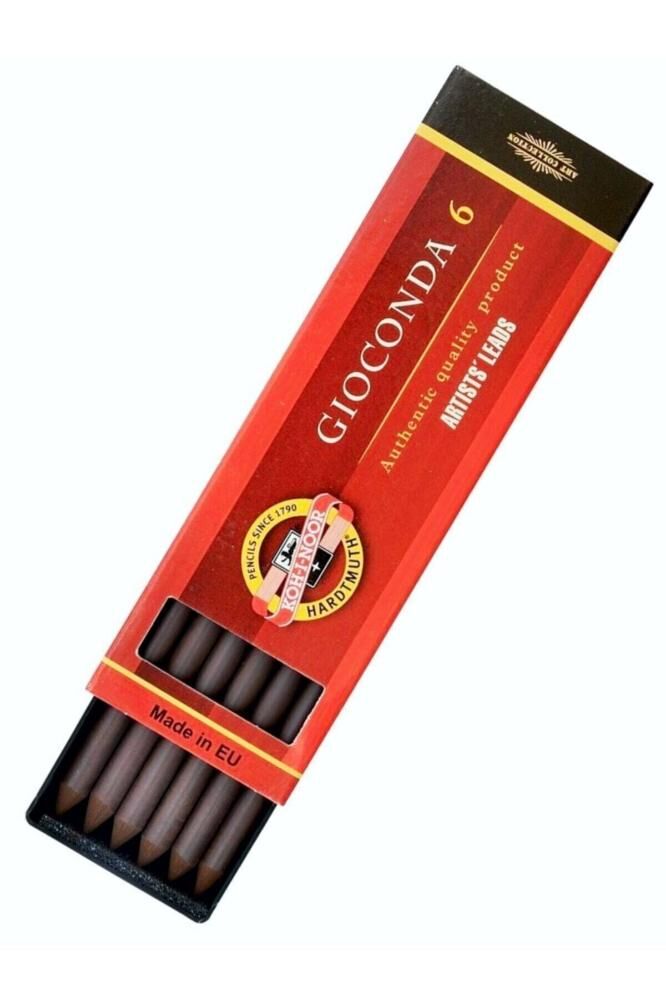 Kohinoor Karakalem Kömür Hardtmuth Portmin Minleri 5.6 mm Dark Bown Sepia 4378 6'lı Min