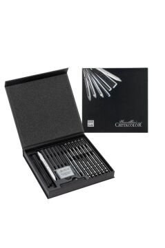 Cretacolor Black Box Premium Karakalem Çizim Seti Özel Hediyelik Kutu 20 Parça