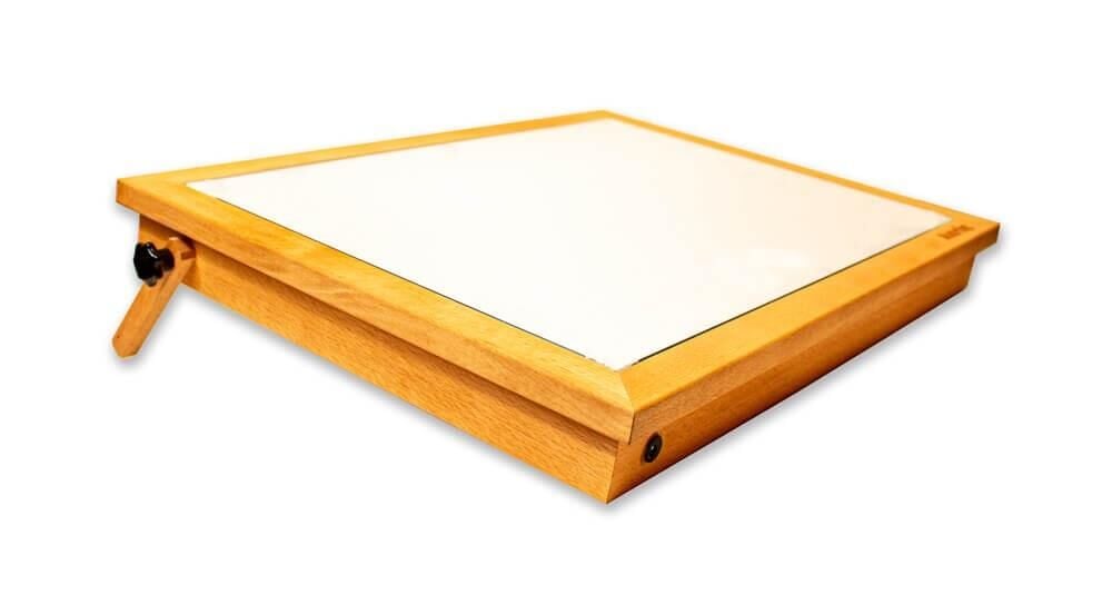 Karin Naturel Kayın Yüksek Işıklı Led Eskiz ve Çizim Masası 50X70 Cm