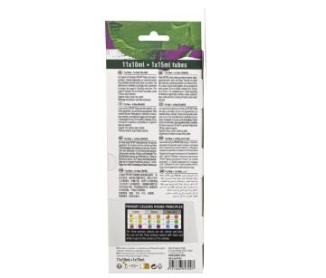 Pebeo Pop Art Akrilik Boya Seti 11x10ml + 15ml Beyaz 669700