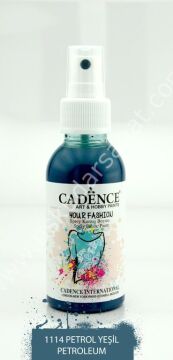 Cadence Your Fashion Sprey Kumaş Boyası 100ml 1114 Petrol Yeşili