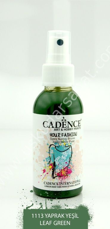 Cadence Your Fashion Sprey Kumaş Boyası 100ml 1113 Yaprak Yeşili
