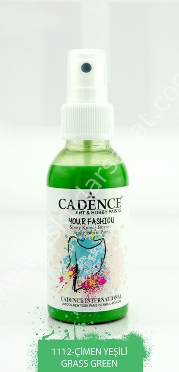 Cadence Your Fashion Sprey Kumaş Boyası 100 ml Çimen Yeşili 1112