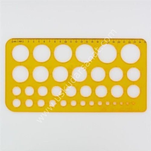 Hatas Daire Şablonu Büyük 1-36 MM 2272