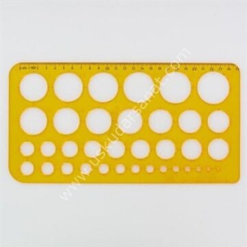 Hatas Daire Şablonu Büyük 1-36 MM 2272