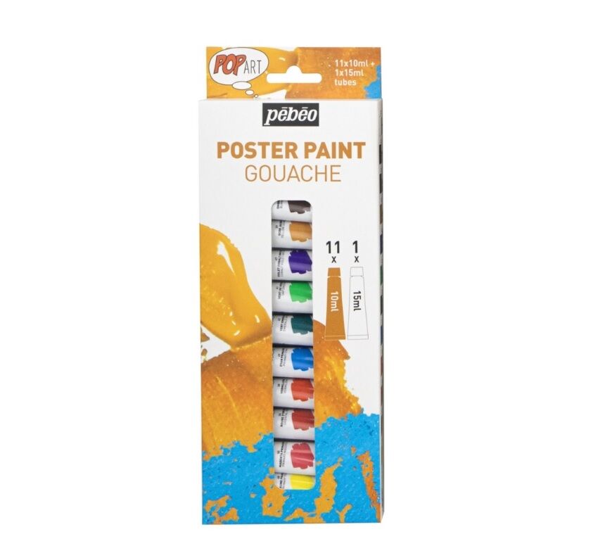 Pebeo Pop Art Guaj Boya Seti 10 ml 12 Renk 669800