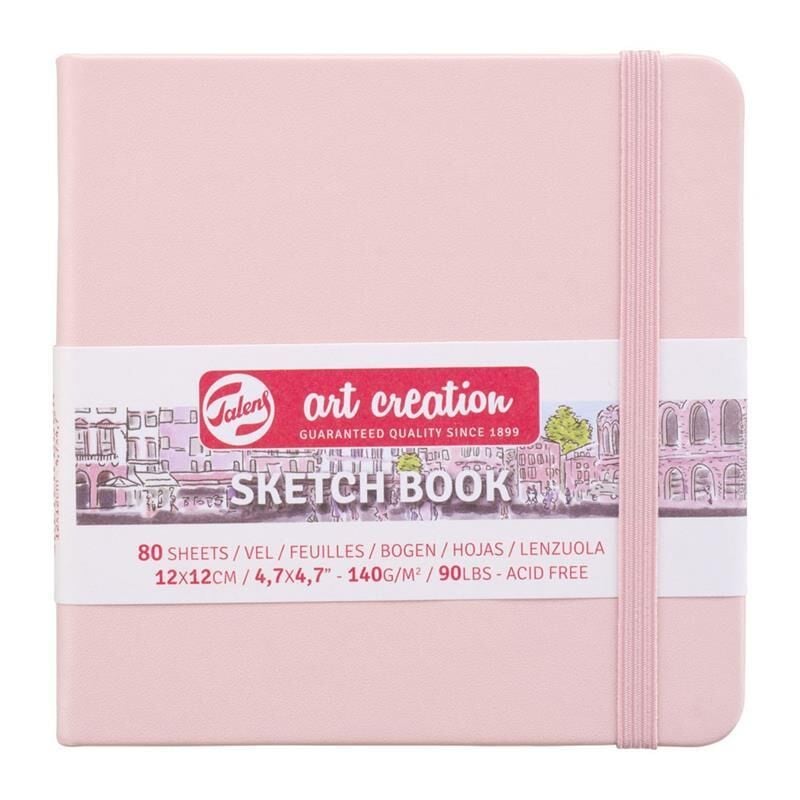 Art creation Sketch Book Eskiz Bloğu 12x12 140gr 80 Yaprak PEMBE