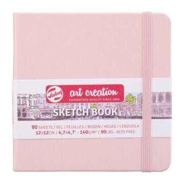 Art creation Sketch Book Eskiz Bloğu 12x12 140gr 80 Yaprak PEMBE