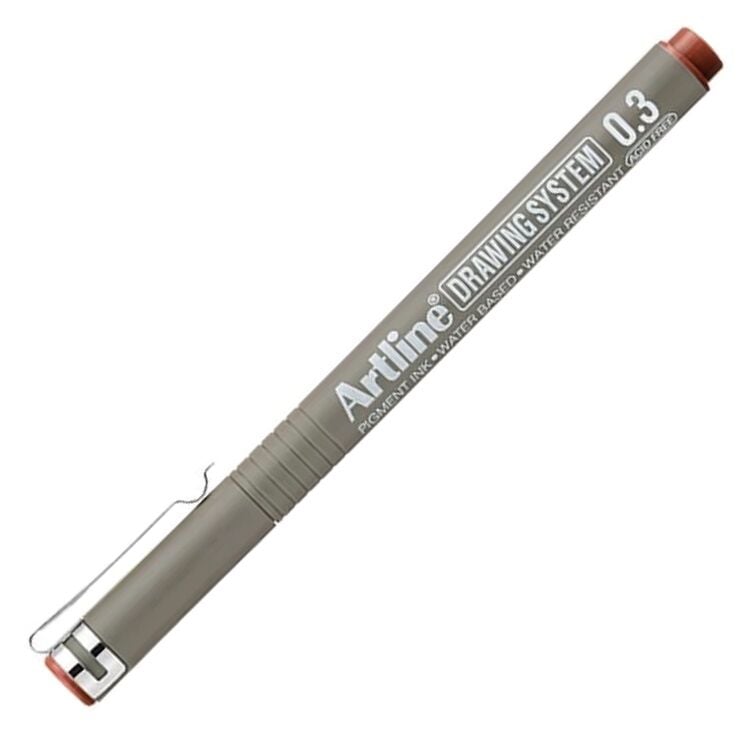 Artline Teknik Çizim Kalemi 0.3mm Sepia