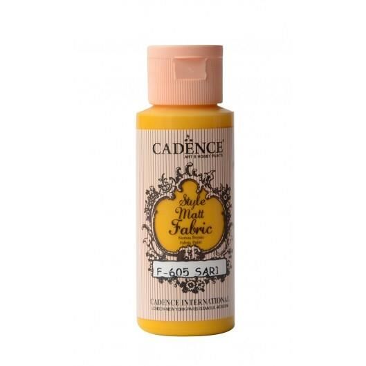 Cadence Sytle Matt Kumaş Boyası 59ml F-605 SARI
