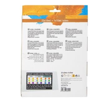 Pebeo Pop Art Guaj Boya Seti 23x10ml + 15ml Beyaz 669820