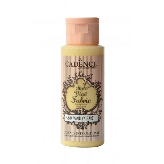 Cadence Sytle Matt Kumaş Boyası 59ml F-604 VANİLYA