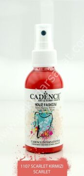 Cadence Your Fashion Sprey Kumaş Boyası 100ml 1107 Scarlet Kırmızı
