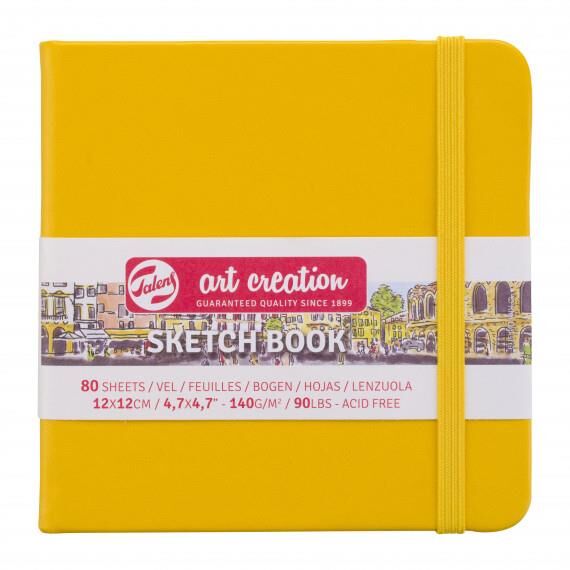 Art creation Sketch Book Eskiz Bloğu 12x12 140gr 80 Yaprak SARI