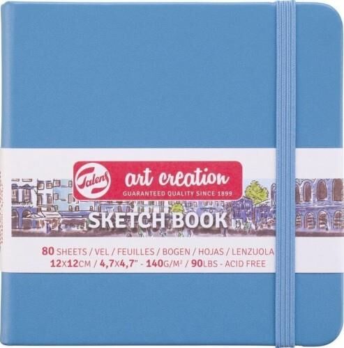 Art creation Sketch Book Eskiz Bloğu 12x12 140gr 80 Yaprak MAVİ