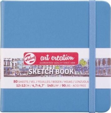 Art creation Sketch Book Eskiz Bloğu 12x12 140gr 80 Yaprak MAVİ