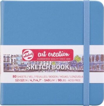 Art creation Sketch Book Eskiz Bloğu 12x12 140gr 80 Yaprak MAVİ