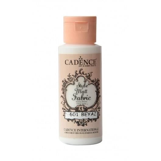Cadence Sytle Matt Kumaş Boyası 59ml F-601 BEYAZ