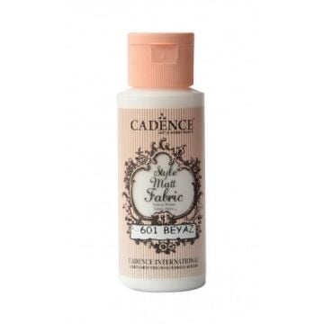 Cadence Sytle Matt Kumaş Boyası 59ml F-601 BEYAZ