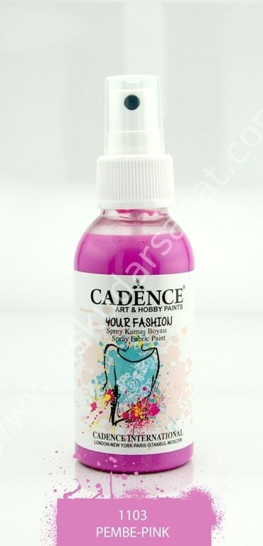 Cadence Your Fashion Sprey Kumaş Boyası 100ml 1103 Pembe