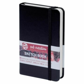 Art creation Sketch Book Eskiz Bloğu 9x14 140gr 80 Yaprak SİYAH