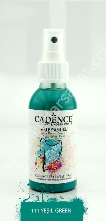 Cadence Your Fashion Sprey Kumaş Boyası 100ml 1111 Yeşil